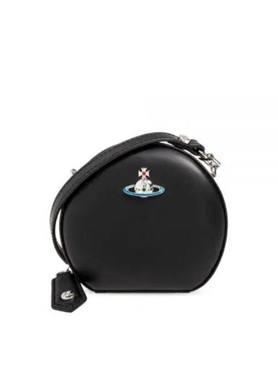 Small Leather Round Cross Bag Black - VIVIENNE WESTWOOD - BALAAN 2