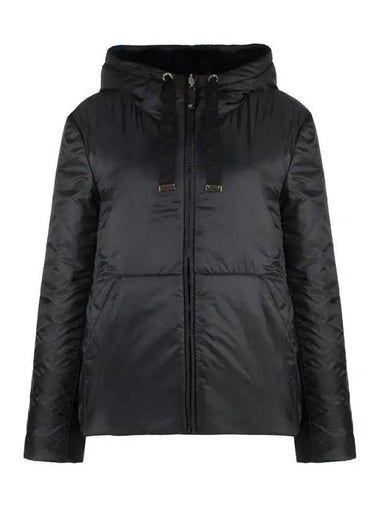 FLINN Reversible Hooded Jacket Black 2429486014 066 - MAX MARA - BALAAN 1