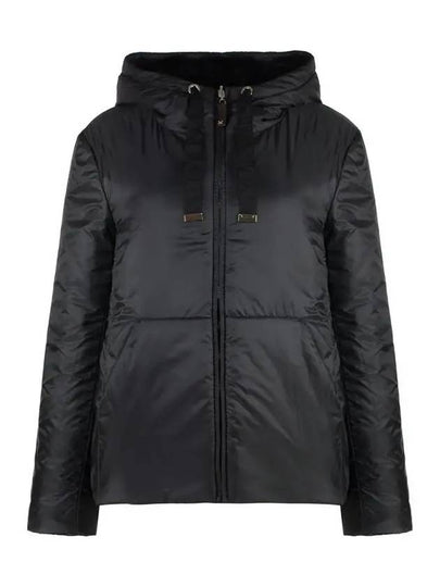 FLINN Reversible Hooded Jacket Black 2429486014 066 - MAX MARA - BALAAN 2