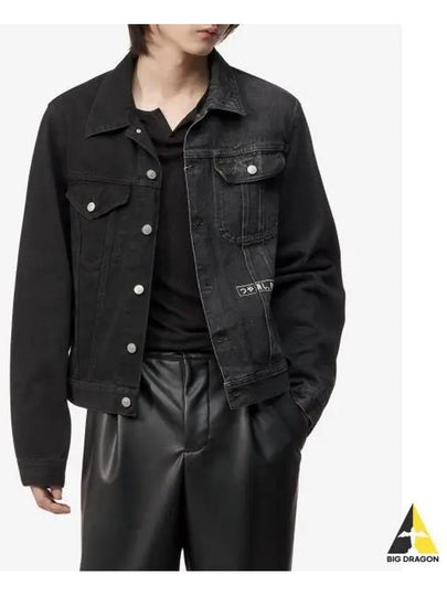 Half And Half Denim Jacket Black - MAISON MARGIELA - BALAAN 2