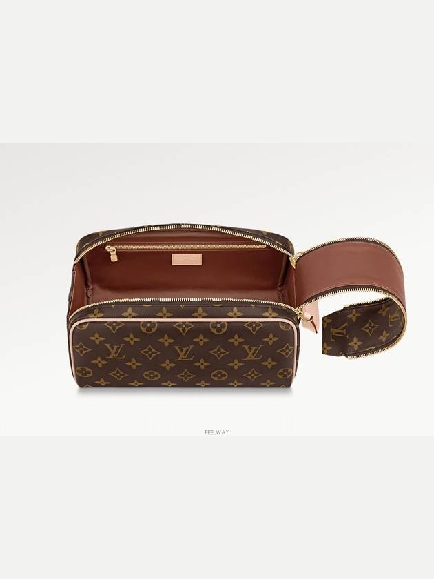 Dopp Kit Toilet Monogram Canvas Pouch Bag Brown - LOUIS VUITTON - BALAAN 5