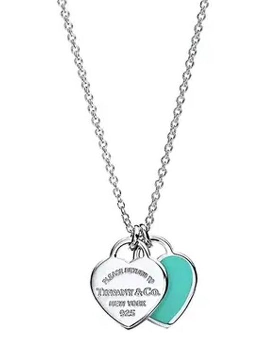 Tiffany & Co. Return To Tiffany Blue Double Heart Tag Pendant Mini Silver - TIFFANY & CO. - BALAAN 1