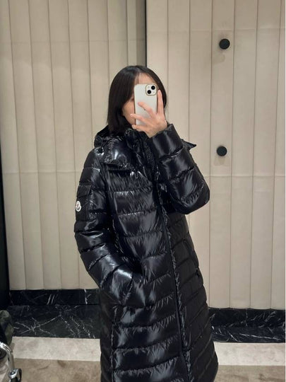 Women's Moka Long Down Padding Black - MONCLER - BALAAN 2