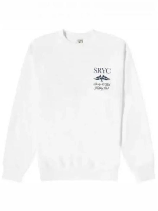 Logo Print Cotton Sweatshirt White - SPORTY & RICH - BALAAN 2