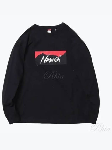 Eco Hybrid Box Logo Long Sleeve Tee - NANGA - BALAAN 1