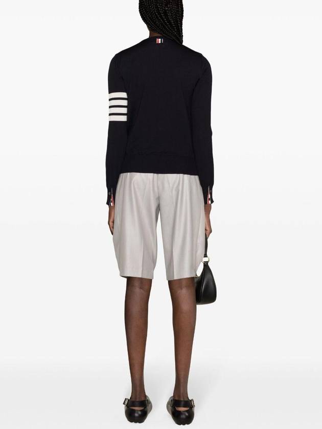 4-Bar Merino Jumper Wool Knit Top Grey - THOM BROWNE - BALAAN 4