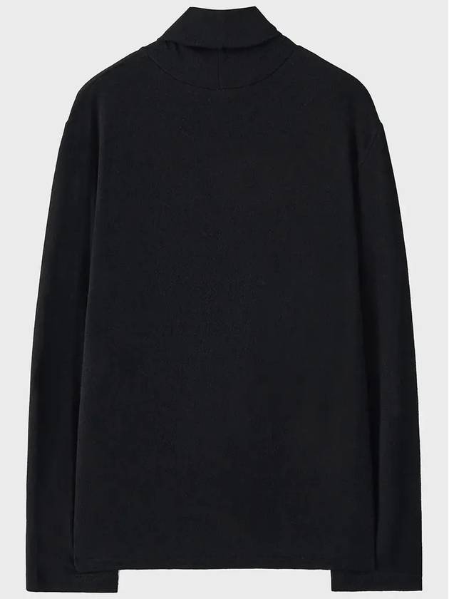 Wool Silky Turtleneck Black - NOIRER - BALAAN 4