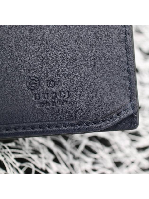 Micro GG Ssima Long Wallet Navy - GUCCI - BALAAN 4