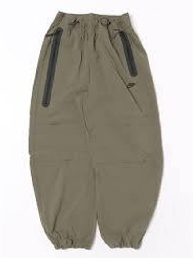 Tech Woven Open Hem Straight Pants Medium Olive - NIKE - BALAAN 2