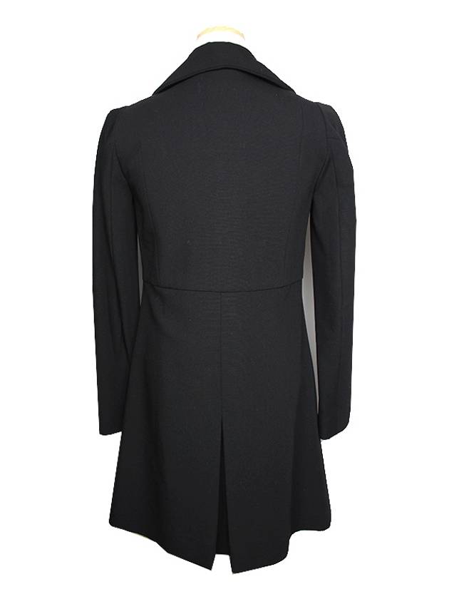 Black pure wool double button coat 44 - CHLOE - BALAAN 2