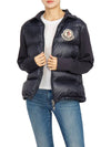 Logo Patch Knit Padded Zip-up Jacket Navy - MONCLER - BALAAN 7