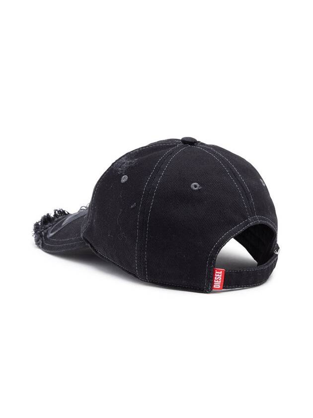 C-Jarl Embroidered Peak Ball Cap Black - DIESEL - BALAAN 3