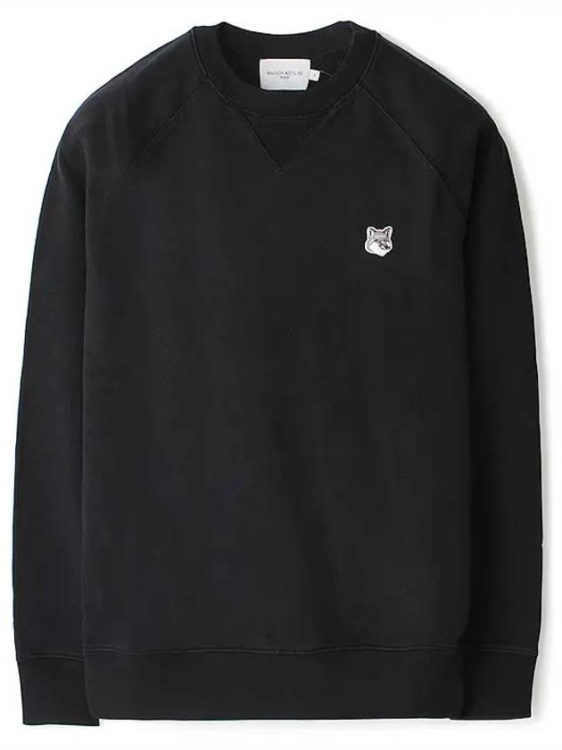 Grey Fox Head Patch Classic Sweatshirt Black - MAISON KITSUNE - BALAAN 2