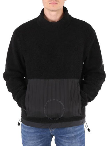 Rains Men's Black High Neck Fleece Sweater, Size Small/ Medium - RAINS - BALAAN 1