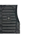 Loom Woven Chambers Nylon Down Vest Black - STONE ISLAND - BALAAN 4