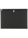 Medium Document Holder Clutch Bag Black - THOM BROWNE - BALAAN 2