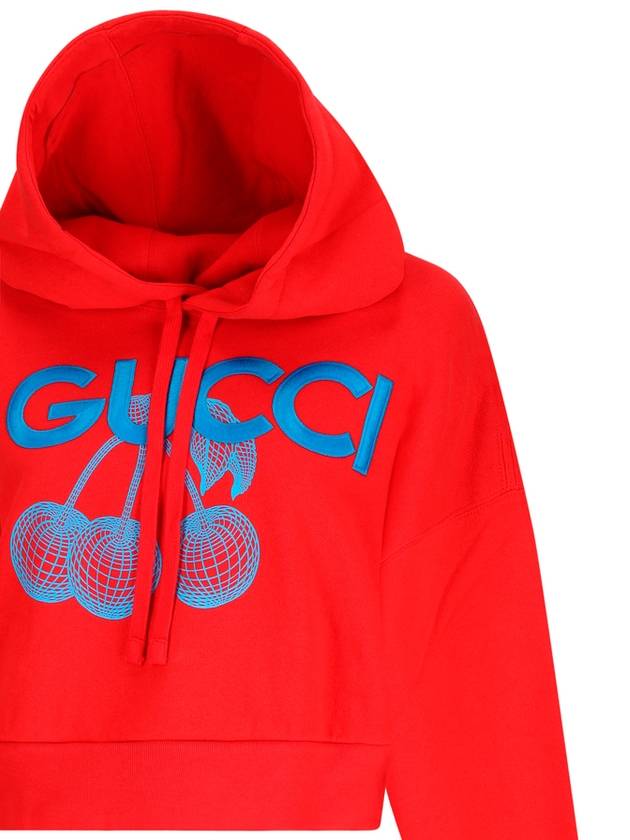 logo embroidery hoodie 776910XJGDR - GUCCI - BALAAN 4