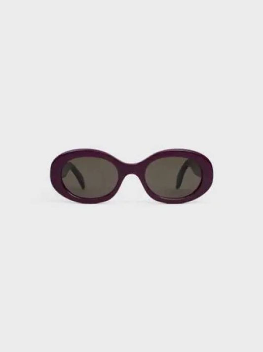 Eyewear Triomphe Acetate Sunglasses Aubergine - CELINE - BALAAN 2