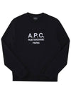 Rufus Embroidery Logo Sweatshirt Black - A.P.C. - BALAAN 6