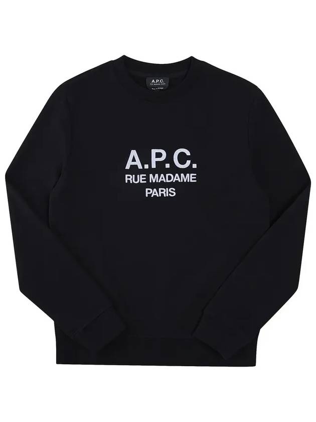 Rufus Embroidery Logo Sweatshirt Black - A.P.C. - BALAAN 6