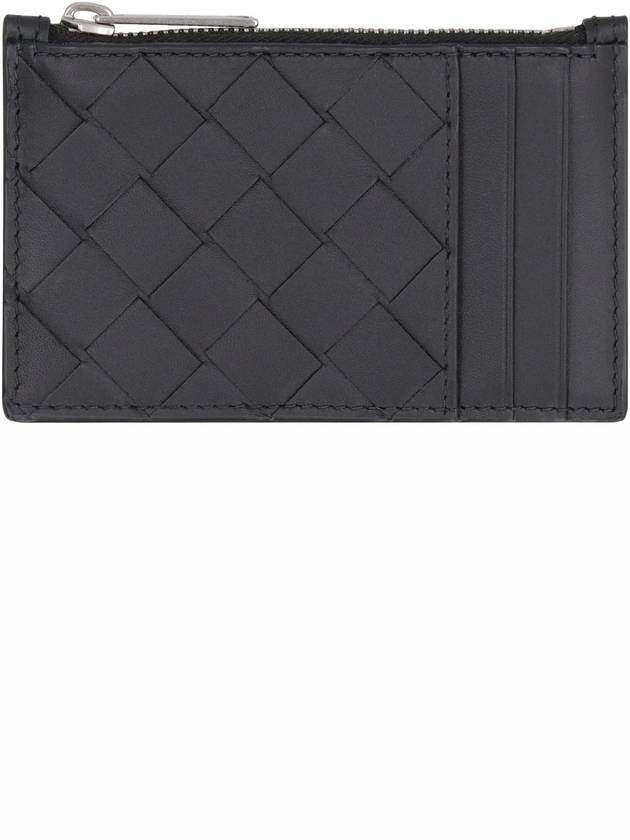 Intrecciato Zipped Card Case Black - BOTTEGA VENETA - BALAAN 2