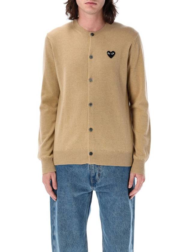 Comme Des Garçons Play Cardigan Black Heart Patch - COMME DES GARCONS PLAY - BALAAN 4