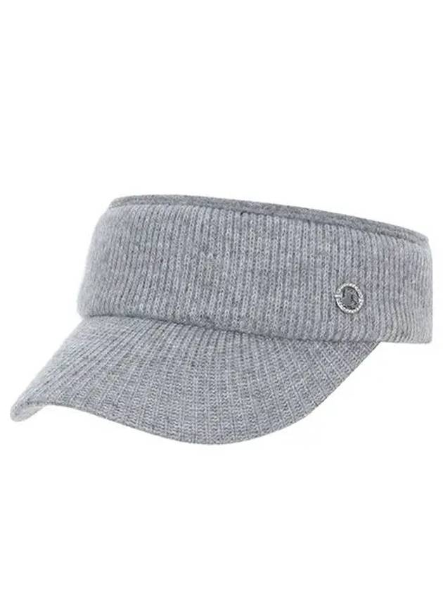 Women s Cashmere Knit Visor 8704LXAS GREY - BLACK&WHITE - BALAAN 2