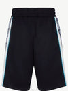Bermuda Jersey Shorts Blue - FENDI - BALAAN 4