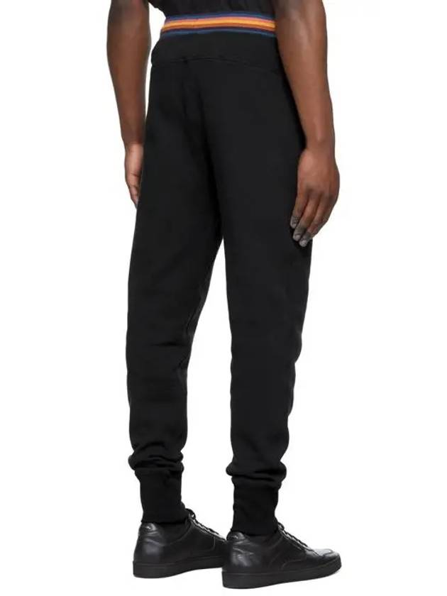 Artist Striped Lounge Cotton Track Pants Black - PAUL SMITH - BALAAN 3