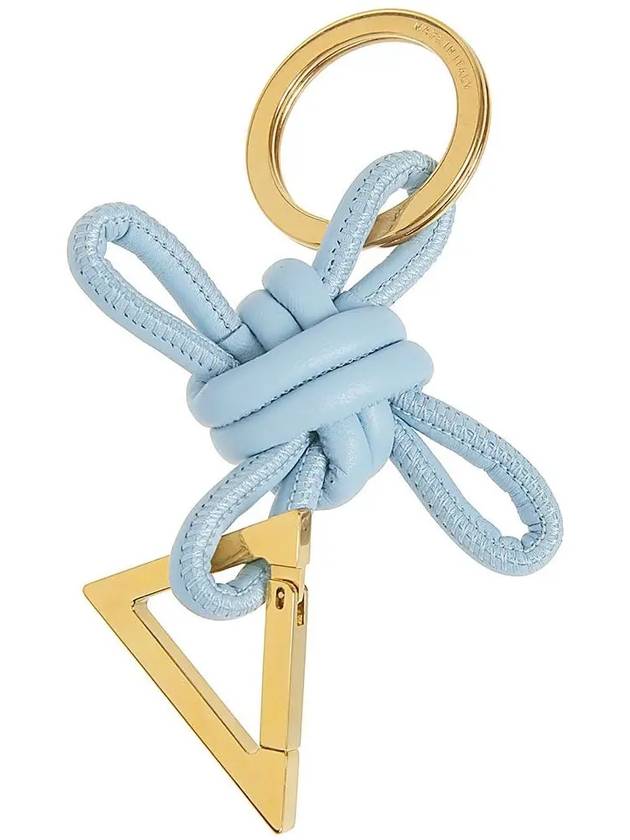 Triangle Nappa Key Holder Blue - BOTTEGA VENETA - BALAAN 4