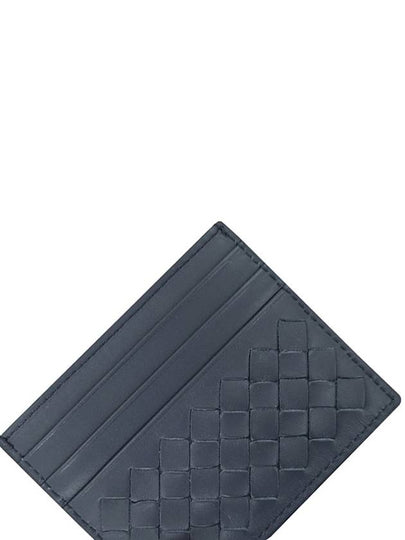 Intrecciato 3-Fold Card Wallet Navy - BOTTEGA VENETA - BALAAN 2