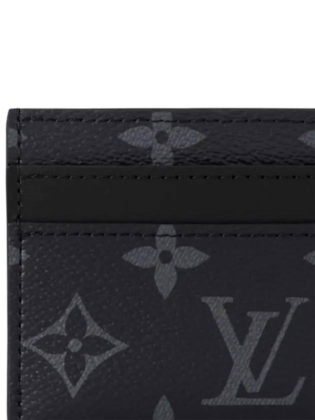 Monogram Eclipse Double Card Wallet Black - LOUIS VUITTON - BALAAN 6