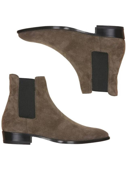 443208 BT300 2853 Saint Laurent Suede Wyatt Chelsea Boots - SAINT LAURENT - BALAAN 2