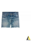 Wash Denim Skate Shorts Electric Sky - CELINE - BALAAN 2