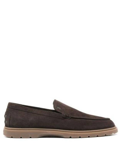 Suede Slipper Loafers Brown - TOD'S - BALAAN 2