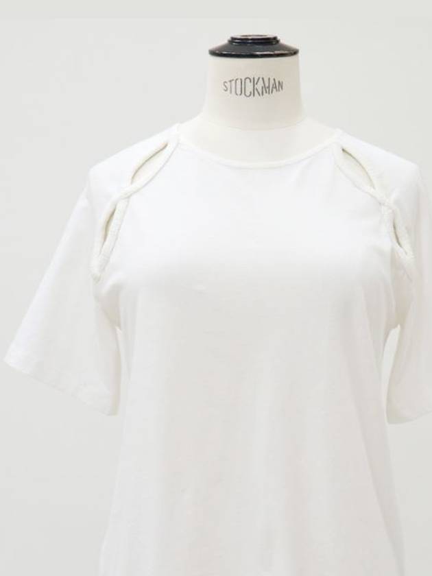 white cutout tee - MERLETTE - BALAAN 3