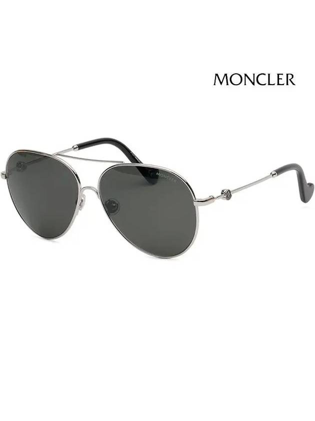 Eyewear Aviator Metal Sunglasses Palladium - MONCLER - BALAAN 5