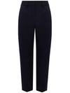 NAVY BLUE TAPERED LEG TROUSERS - BALMAIN - BALAAN 1