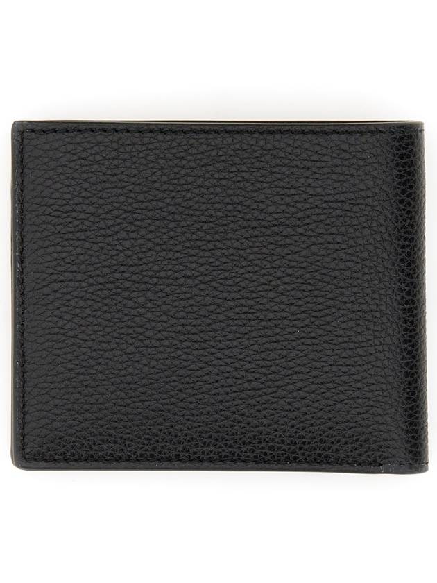 Men's T-Line Small Grain Leather Half Wallet Black - TOM FORD - BALAAN 8