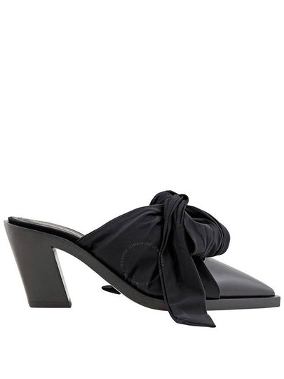 Synthetic Tillington Ankle Wrap Mule Heel Black - BURBERRY - BALAAN 2