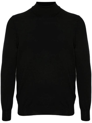 Lightweight knit wool turtleneck black - RVR LARDINI - BALAAN 1