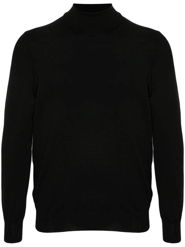 Lightweight knit wool turtleneck black - RVR LARDINI - BALAAN 1