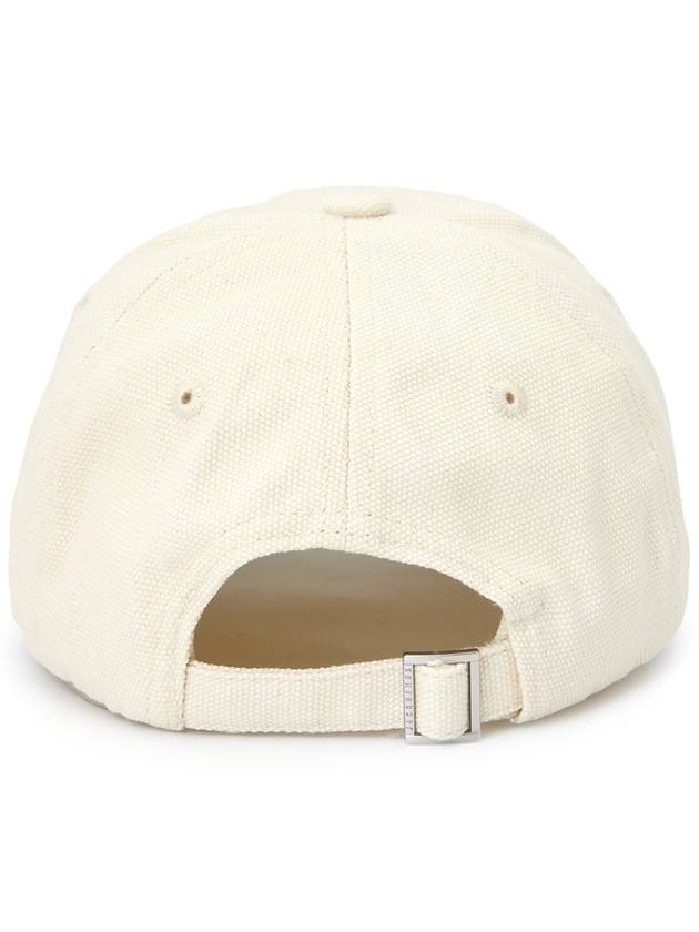 La Casquette Embroidered Logo Signature Ball Cap White - JACQUEMUS - BALAAN 5