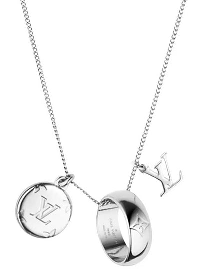 Monogram Charms Necklace Silver - LOUIS VUITTON - BALAAN 2