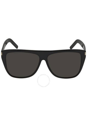 Saint Laurent Grey Square Unisex Sunglasses SL 1 SLIM 001 59 - SAINT LAURENT - BALAAN 1