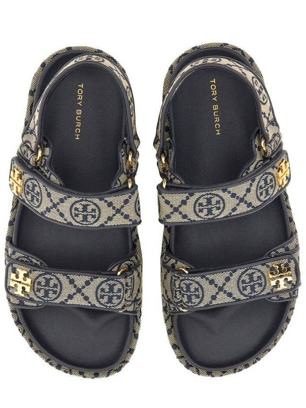 T Monogram Kira Sports Sandals Navy - TORY BURCH - BALAAN 6