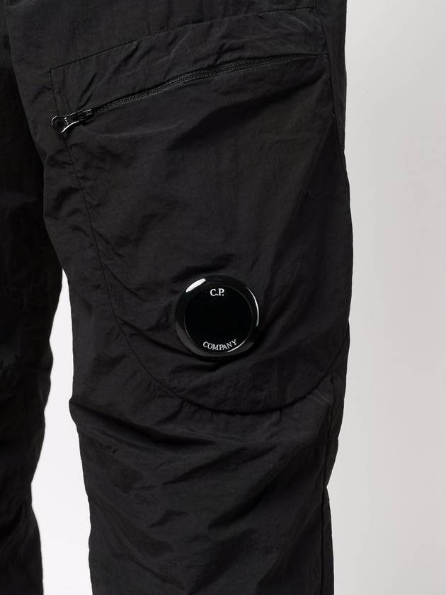 Lens Wappen Straight Pants Black - CP COMPANY - BALAAN 7