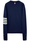 4 Bar Logo Wool Knit Top Navy - THOM BROWNE - BALAAN 3