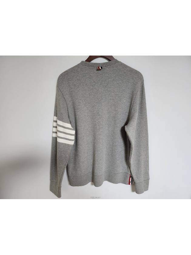 4 Gray Diagonal Armband Sweatshirt MJT021H b311142 - THOM BROWNE - BALAAN 9