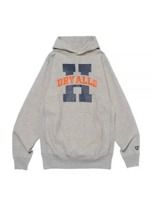 HM27CS031 GRA logo hooded sweatshirt - HUMAN MADE - BALAAN 1